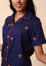 Orange Marigold Night Suit Set