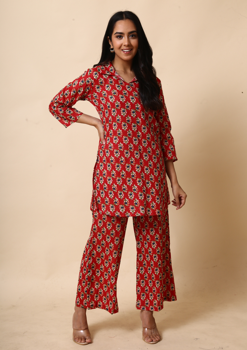 Laal Booti Palazzo Set