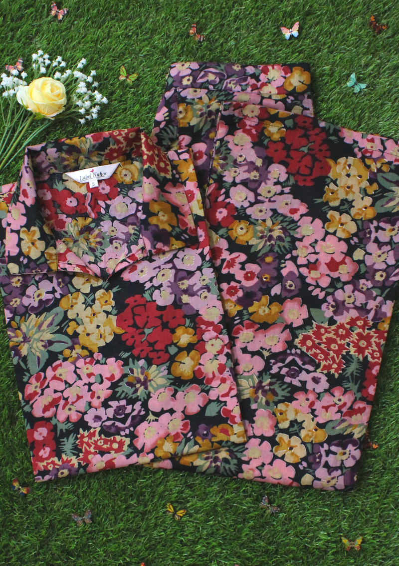 Cotton kurti with palazzo set, palazzo set for women.