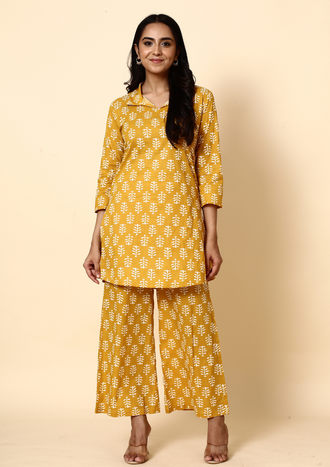 Booti work top palazzo with kurta
