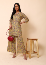 GULDAUDI PALAZZO SET - YELLOW - Label Kuhoo