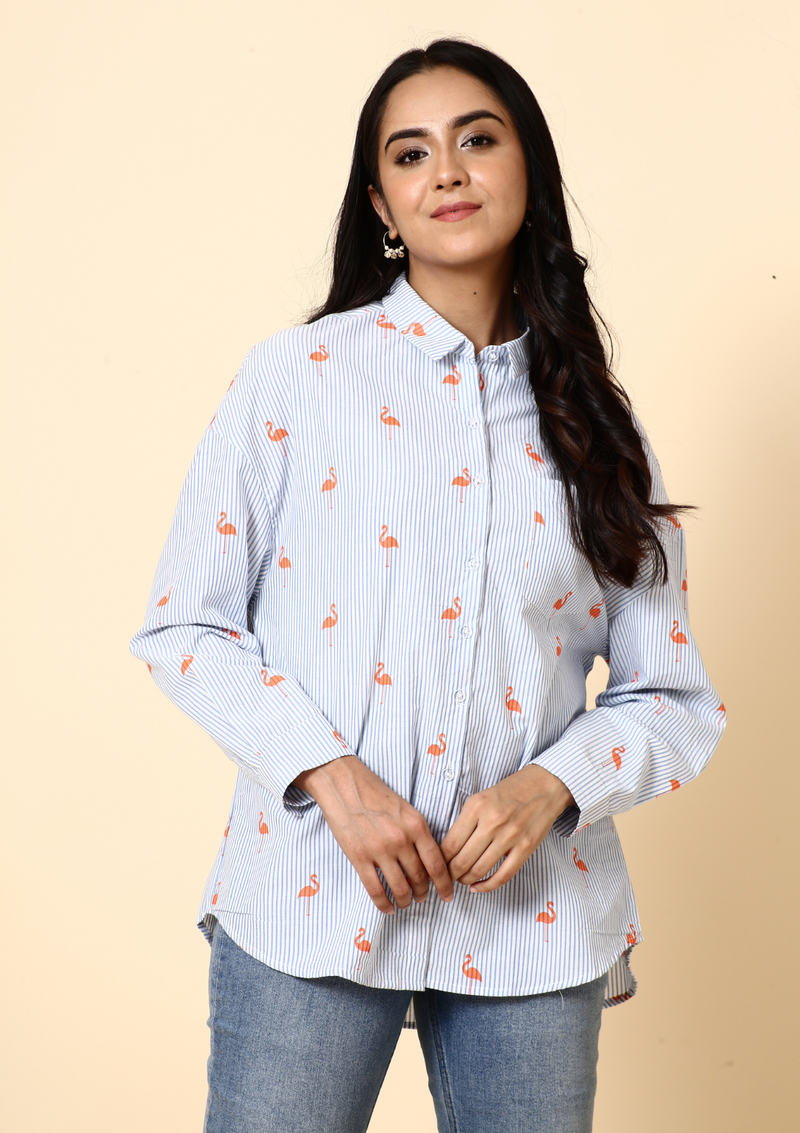 Orange Flamingo Shirt