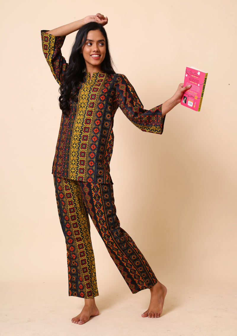 Jodhpuri Co-ord Set - Black