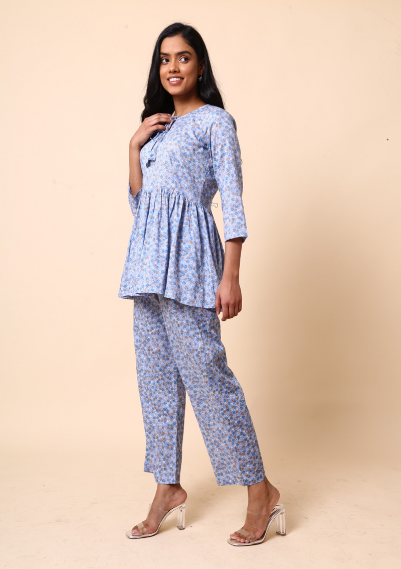 Bluebells Peplum Set