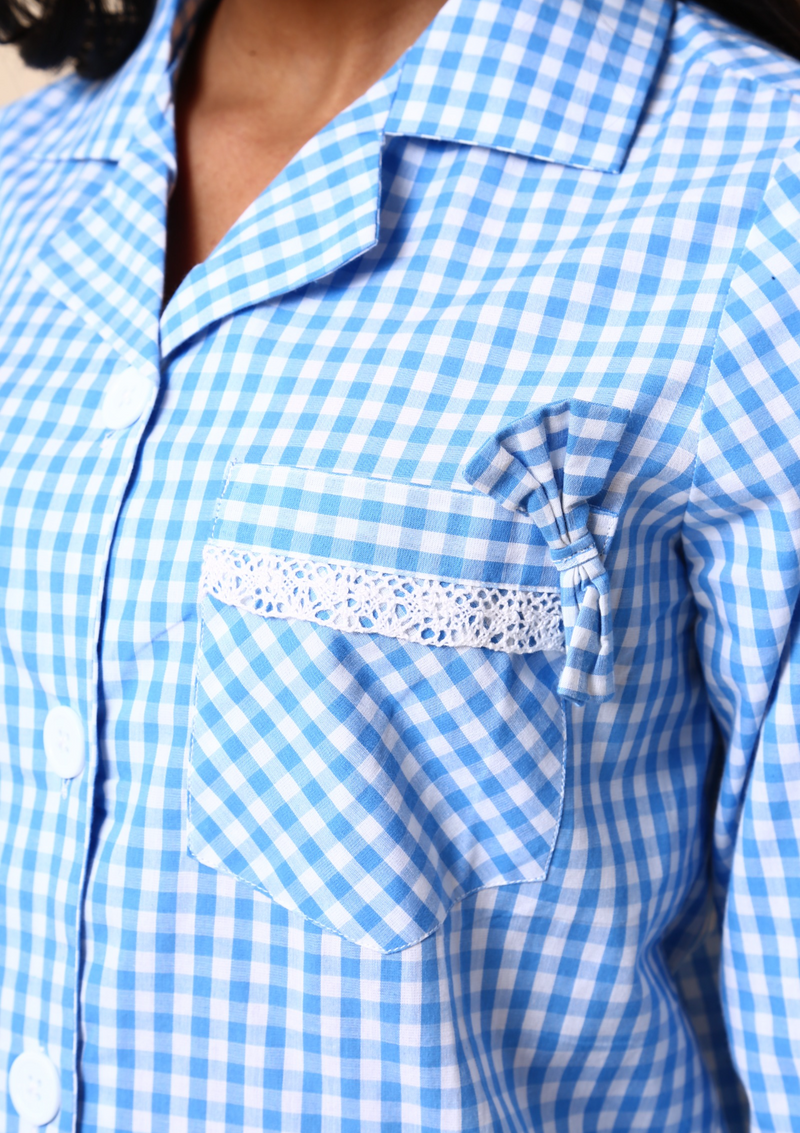 Bubblegum Night Suit Set- Blue