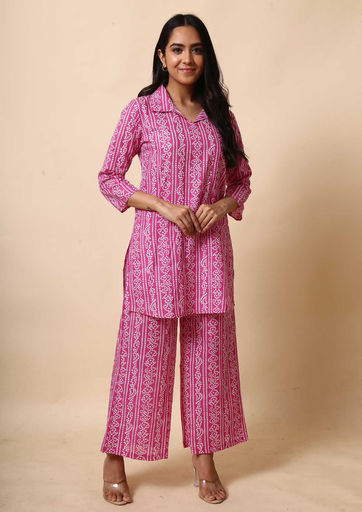 Beautiful Alia Cut Kalidaar Cotton suit with Bandhani Kota dupatta - K –  India1001.com