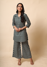 Green Boota Palazzo Set