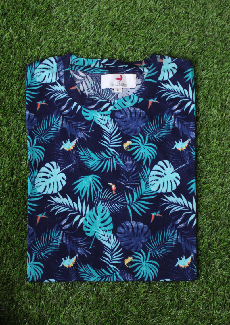 Blue Tropical T-Shirt