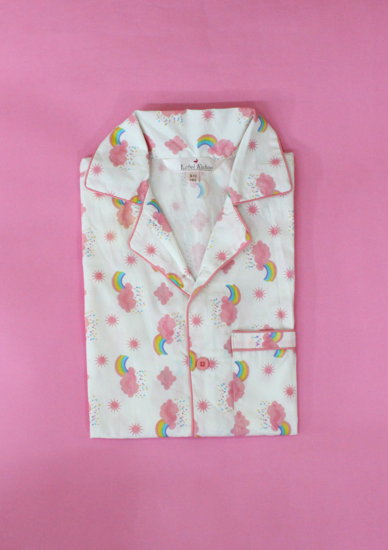 Rainbow Kids Shirt- Pink