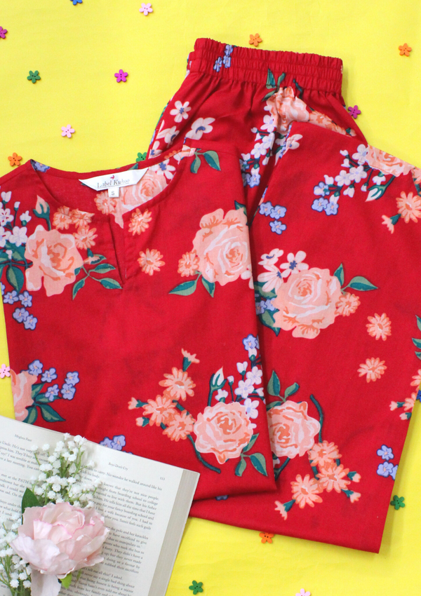 Rosie Co-ord set -Red