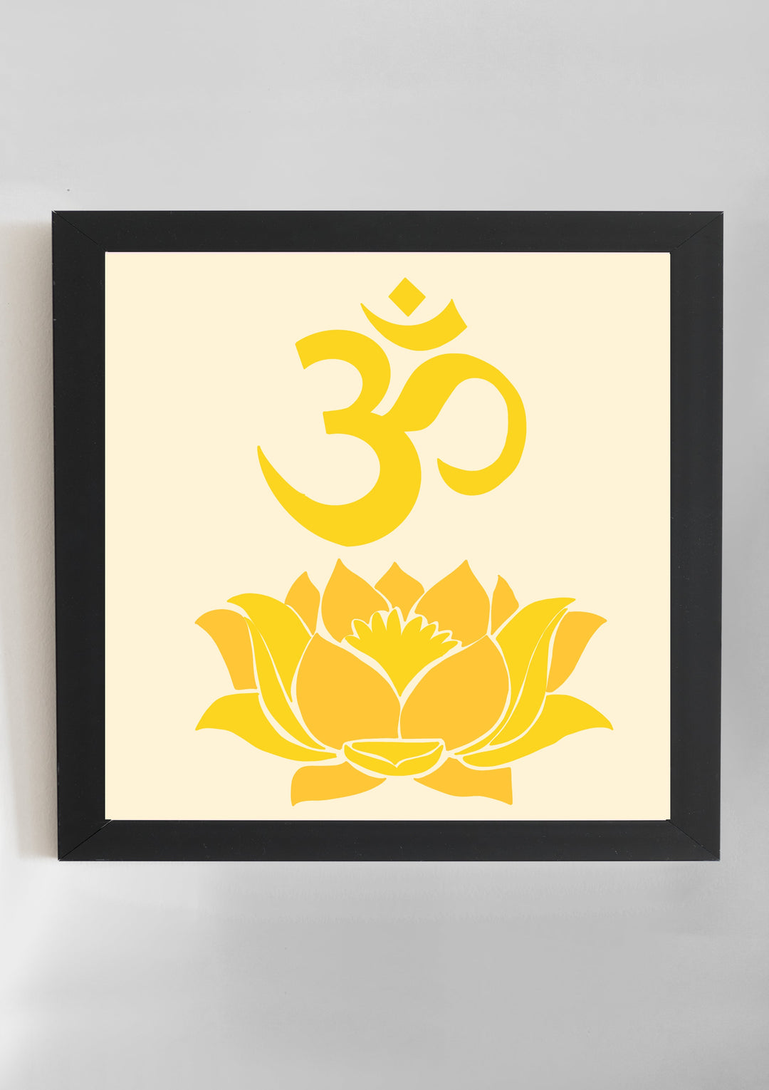 Om Wall Art- Yellow