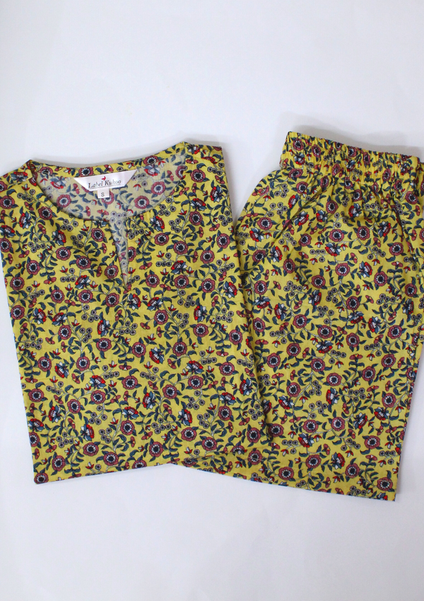 Guldaudi Shorts Set - Yellow