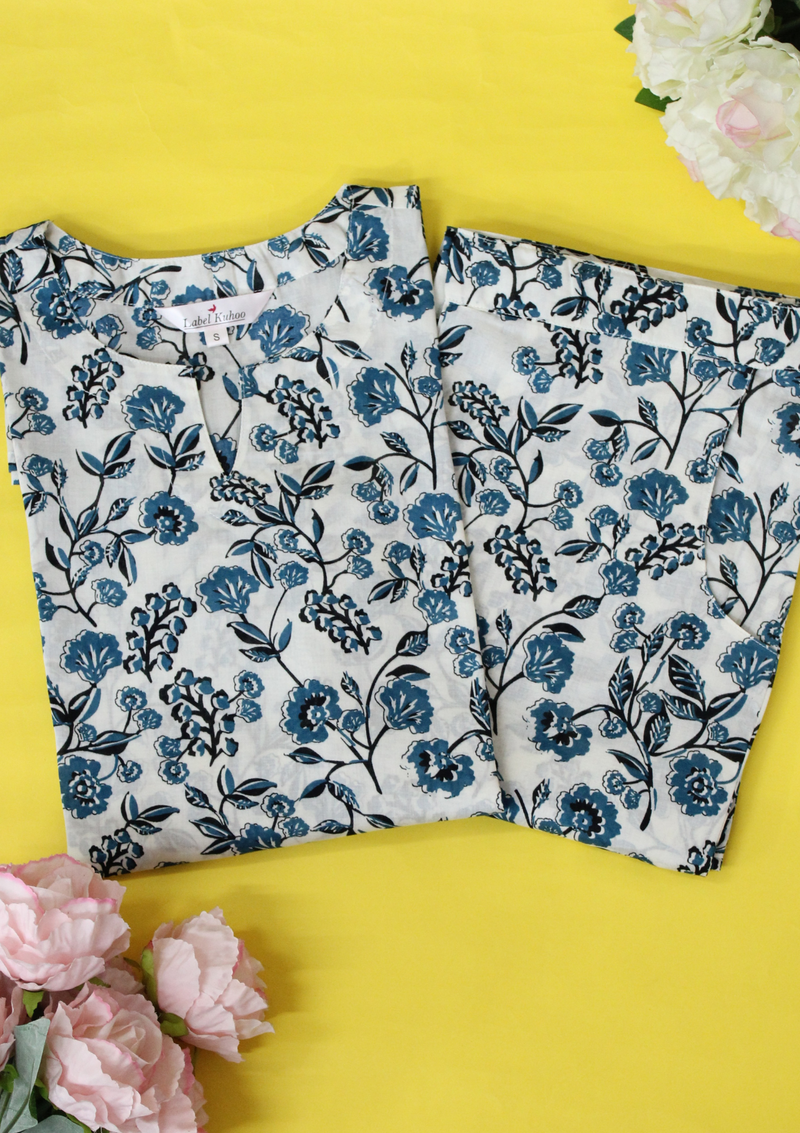 Palazzo set, Blue palazzo Set