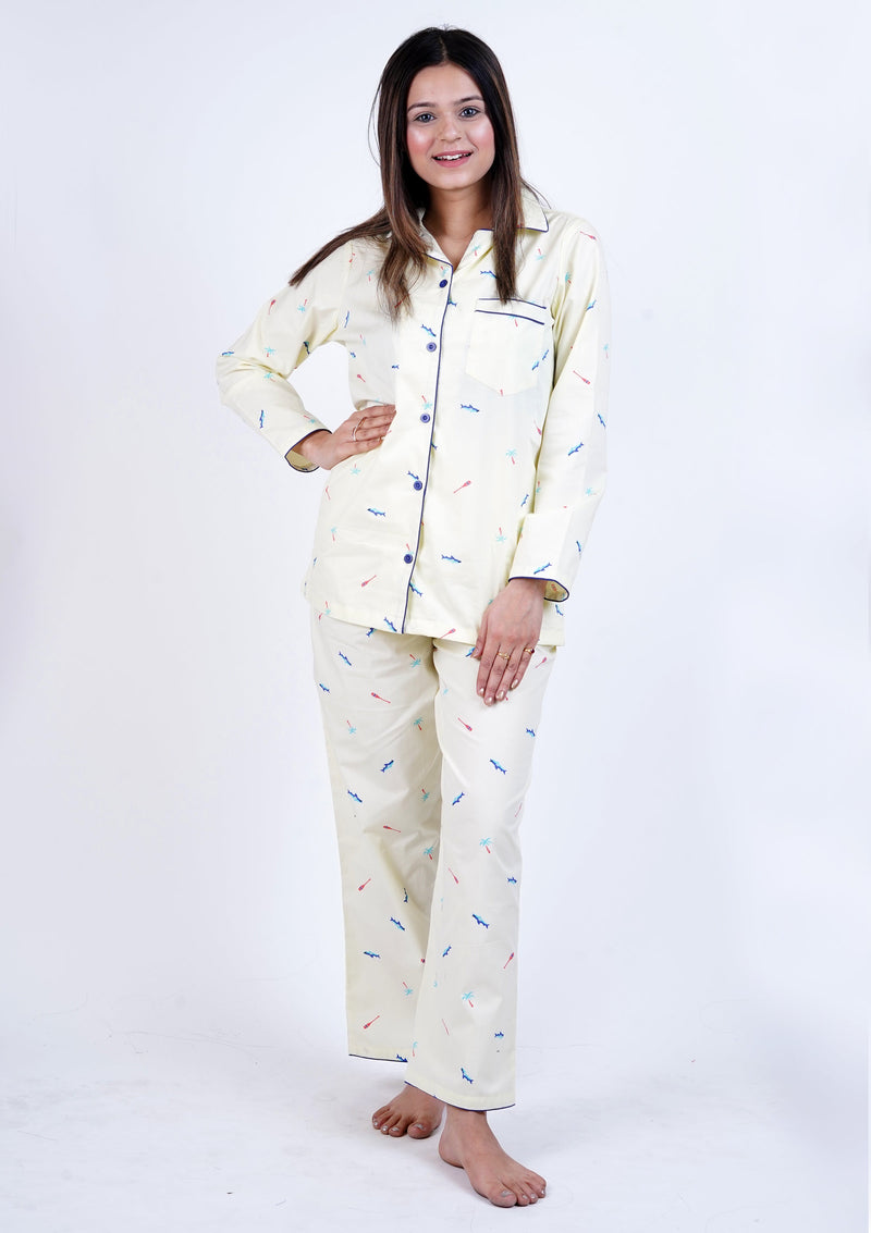 HAWAII NIGHT SUIT SET - Label Kuhoo