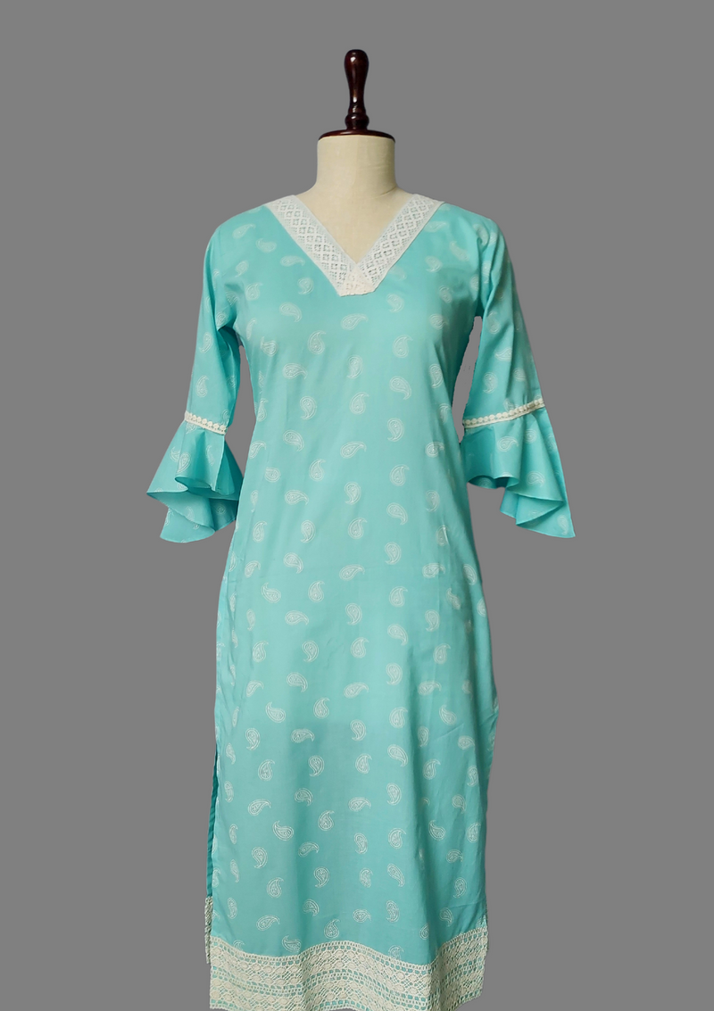 Paisley Straight Kurti